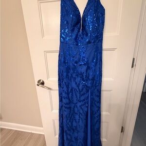 Stunning Blue Sequin Gown